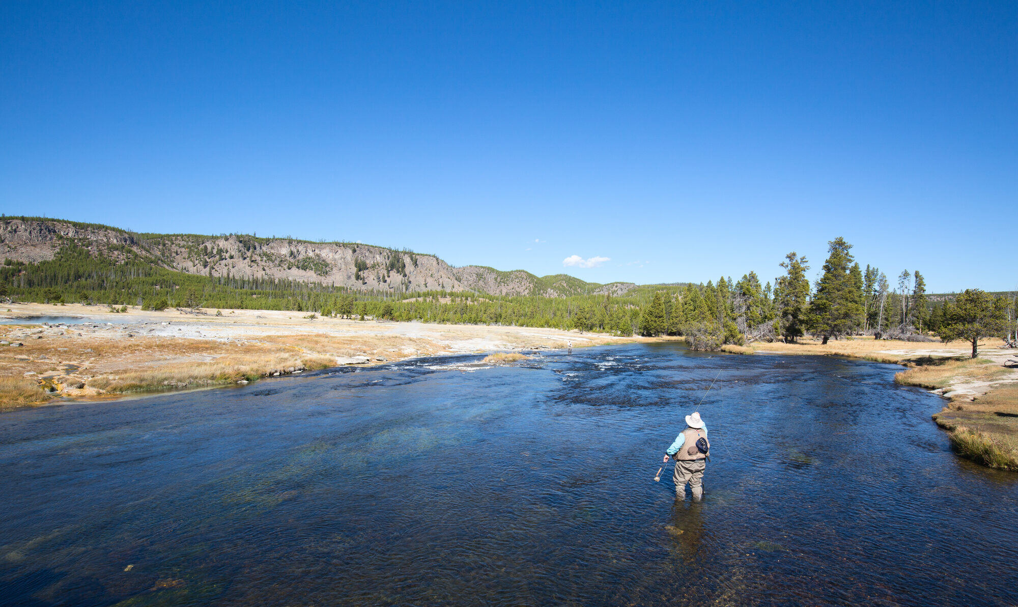 Firehole River in Yellowstone — classic fly water near <a href=