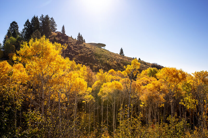 Teton View Retreat luxury cabin near Yellowstone at sunset
